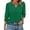 Dark Green, variant on KLHDSF 3/4 Length Sleeve Women's Tops with Button Cuffs Dressy Casual V Neck Summer Outfits Early Fall Fashion Spring Clothes Navy L