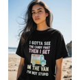 thumbnail image 4 of I Gotta See The Candy First Then I Get in The Van Cartoon Black Graphic T Shirt for Women Men Boy Girl Short Sleeve Tees, 4 of 6
