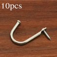 thumbnail image 1 of 10 Pcs avec Vis Crochets en Fer Porte Murale Support Adhésif Mini Crochet, 1 of 7