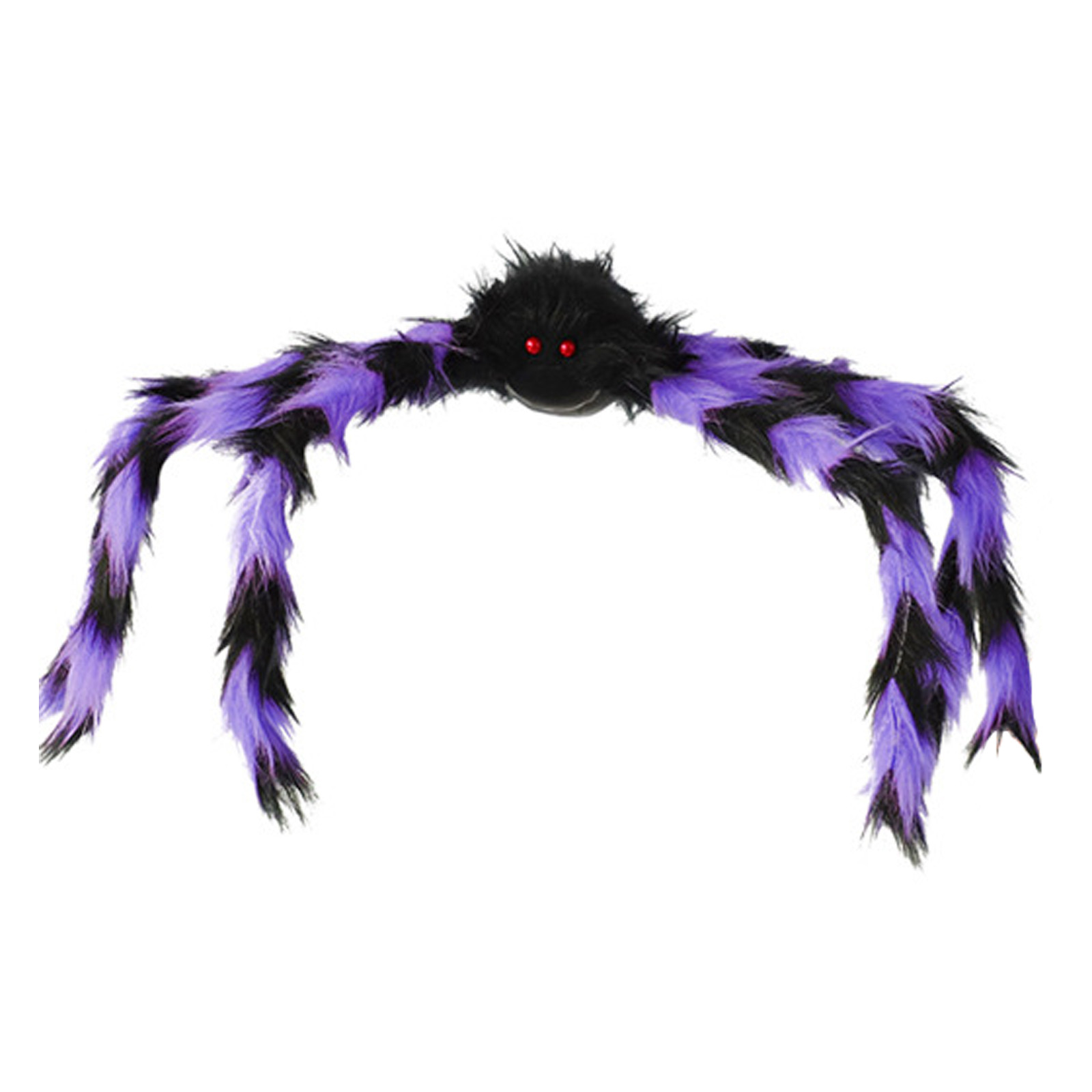 Lot De 2 Araignées Halloween Réalistes - Plastique Et Peluche, Accessoire Décoration Maison Hantée Intérieur/extérieur