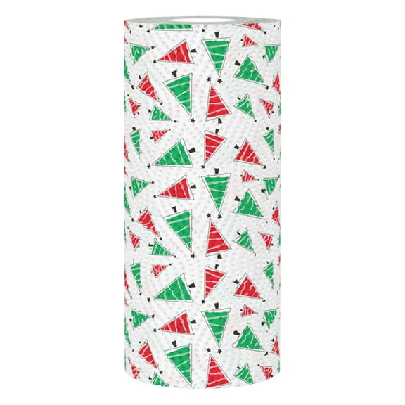 9.1"x3.5" Christmas Paper Towels for Kitchen, Disposable Christmas Print Paper Towel Rolls, Highly Absorbent Hand Towels for Holiday Kitchen Business Resturant