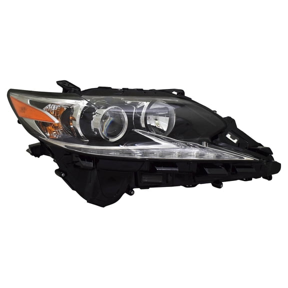 KAI New CAPA Certified Standard Replacement Passenger Side Headlight Lens And Housing, Fits 2016-2018 Lexus ES300H