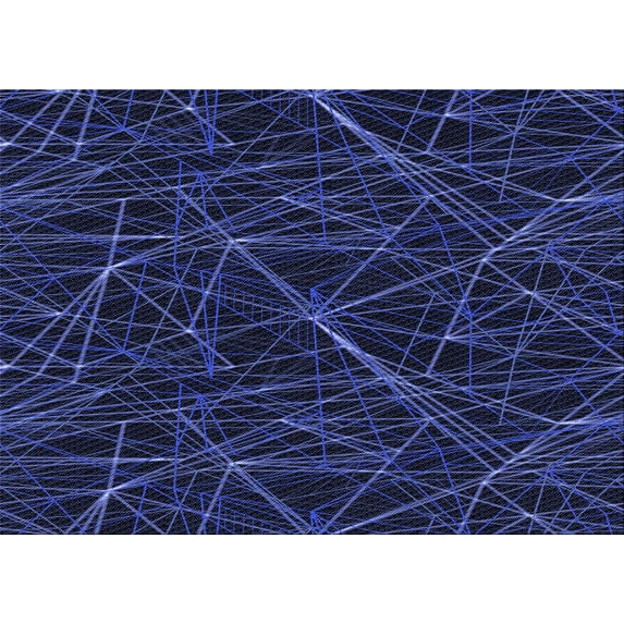 Ahgly Company Machine Washable Indoor Rectangle Transitional Blue Area Rugs, 6' x 9'