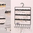thumbnail image 5 of Jewelry Organizer For Display, Wall-Mounted Stand, Metal Rack, For Hanging Rings Earrings, Sturdy, Space-Saving, Suitable For Girls Women Dresser, Easy Placement, 5 of 6