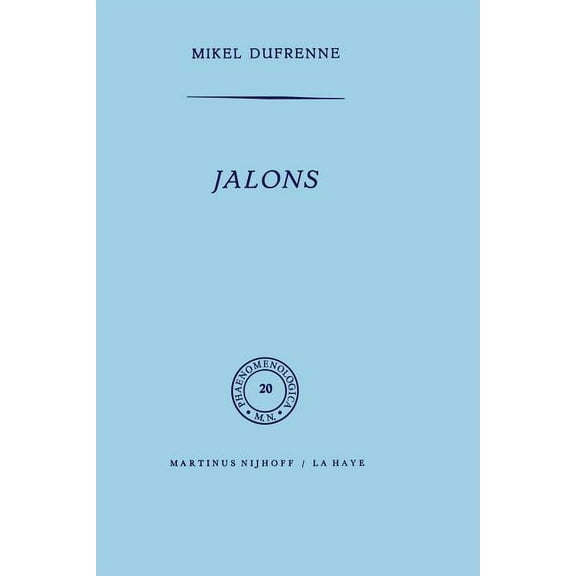 Phaenomenologica Jalons, Book 20, (Paperback)