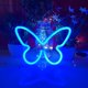 thumbnail image 2 of Luces LED de neón con pilas USB o 3 AA para decoración de mesa, dormitorio de niñas, decoración de pared, cumpleaños de niños, suministros para fiestas de bodas (azul), 2 of 5