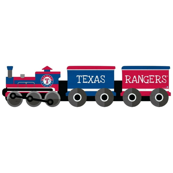 Texas Rangers 6'' x 24'' Train Cutout Sign
