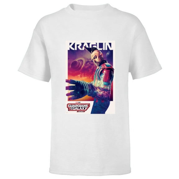 Marvel Guardians of the Galaxy Volume 3 Kraglin Poster - Short Sleeve T-Shirt for Kids - Customized-White