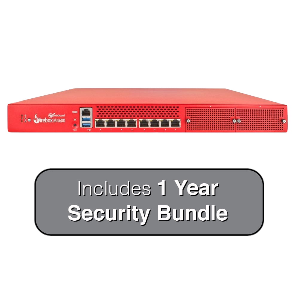WatchGuard Firebox M4600 Next-Gen Firewall with 1-Year Security Suite by WatchGuard