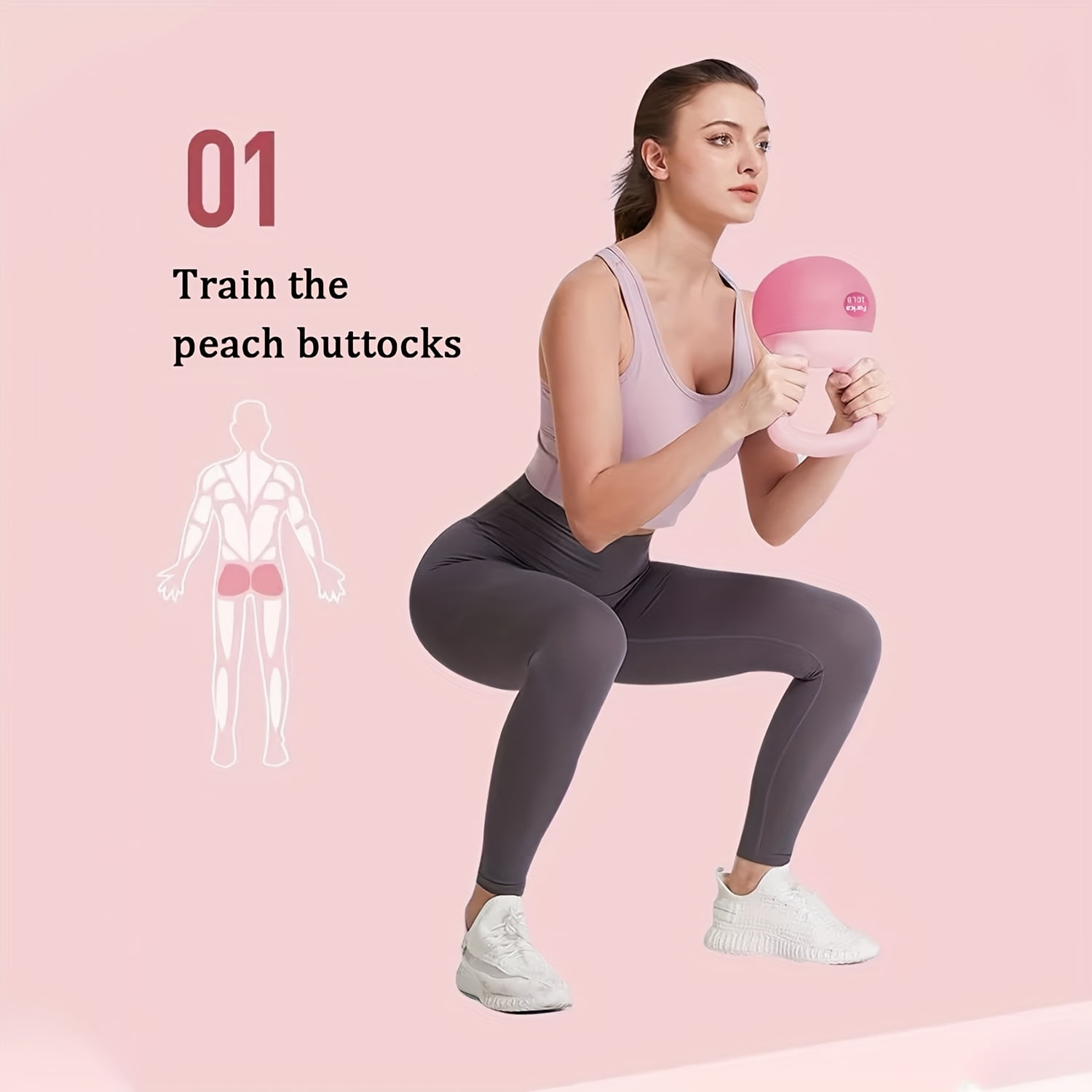 Rose Soft Dumbbell, 5-25LB PE Hand Weight, Safe Body Protection Design, Strength Training Dumbbell for Home Gym, Fat Burning & Daily Fitness