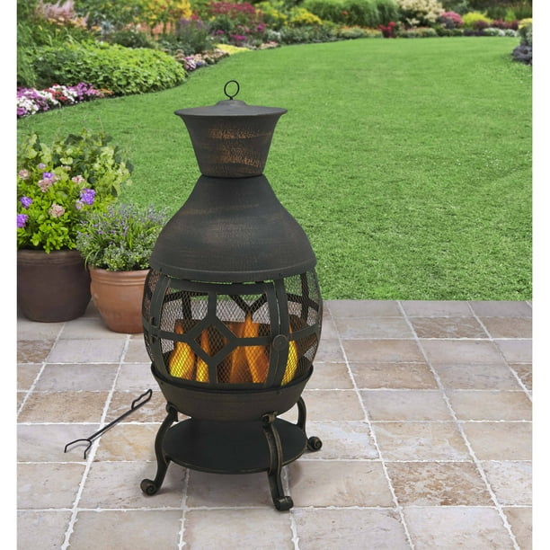 Better Homes And Gardens Wood Burning, What S Better A Fire Pit Or Chiminea