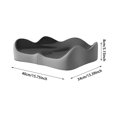 thumbnail image 3 of Lume Wear Memory Foam Seat Cushion for Chair Home And Living Room. Provides Comfort Support with Breathable Milk Fabric And Ergonomic Design for Long Sitting, 3 of 7