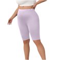thumbnail image 4 of Tumotour Yoga Shorts For Women Plus Size Yoga Shorts Solid Color Lace Elastic High Waisted Running Workout Gym Shorts Sports Shorts, 4 of 9