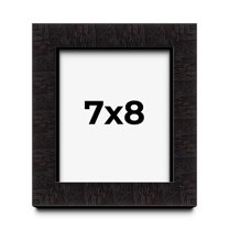 7x8 Shadow Box Black Solid Wood Display Picture Frame | 1 Inch Rabbet Depth | | 1.375 Inch Moulding