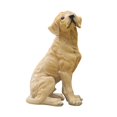 thumbnail image 3 of figatia Dog Statue Animal Sculpture Creative Cute Tabletop Ornament Yard Art Decor for Yard Shelf Desk Indoor Outdoor Home Decoration Yellow, 3 of 8