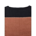 thumbnail image 4 of Loose Autumn Winter Striped Sweater Women Pullover Thick Ladies Sweaters High Quality Oversized Color Block Sweater Jumper, 4 of 4