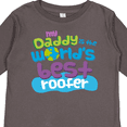 thumbnail image 4 of Inktastic Daddy Worlds Best Roofer Boys or Girls Long Sleeve Toddler T-Shirt, 4 of 5