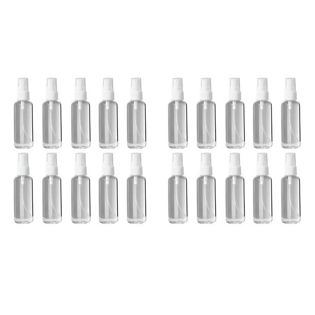 Juego de botellas rociadoras de niebla fina de 30/50/100 ml, minibotella vacía a prueba de fugas, portátil, transparente, recargable