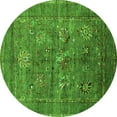 thumbnail image 1 of Ahgly Company Indoor Round Oriental Green Industrial Area Rugs, 8' Round, 1 of 4