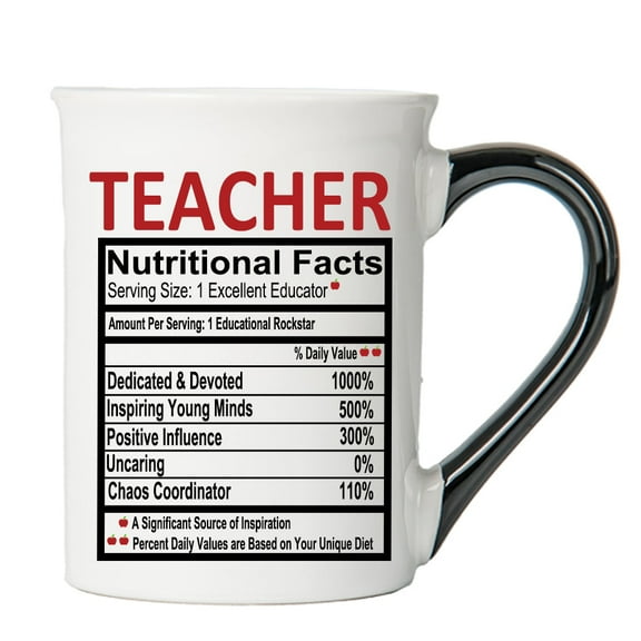 Cottage Creek Teacher Mug, Teacher Coffee Mug for Teachers, 16oz., 6" Multicolored
