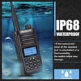 thumbnail image 2 of Ham Radio Retevis RA89 de doble banda IP68, resistente al agua, 2500 mAh, 2 of 9