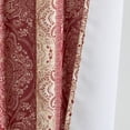 thumbnail image 5 of THD Willy Boho Damask Striped Patterned Window Back Tab Rod Pocket Curtains Bedroom - Light Blocking Darkening Window Panels, Set of 2, 5 of 8