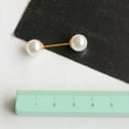 thumbnail image 5 of SmartBy Women Fashion Double Faux Pearls Brooch Safty Pin Cardigan Shawl Clip Badge Gift, 5 of 7