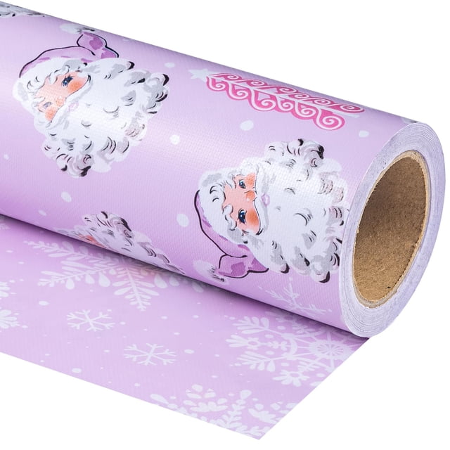 Minirollo de papel de regalo navideño WRAPAHOLIC, 43 x 10 m, color morado
