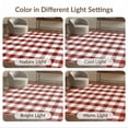 thumbnail image 7 of ODIKA Plaid Farmhouse Gingham Checkered Tartan Border Striped Front for Dorm Room, Small Living Apartment, Stain Resistant Low Profile, 7 of 7