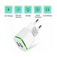 thumbnail image 2 of Cargador de toma de corriente USB, paquete de 2 2,1 A 5 V 2 puertos Adaptador de corriente LED universal de repuesto para iPhone 11 XR X XS Max 8 7 6 6S Plus 5S, Samsung Galaxy/Note, Pad, teléfono Xia, 2 of 4