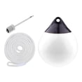 thumbnail image 4 of LOVIVER Boat Ball Dock Round with Inflatable Pin and Rope Protection Mooring Buoy Anchor White w White Rope, 4 of 8