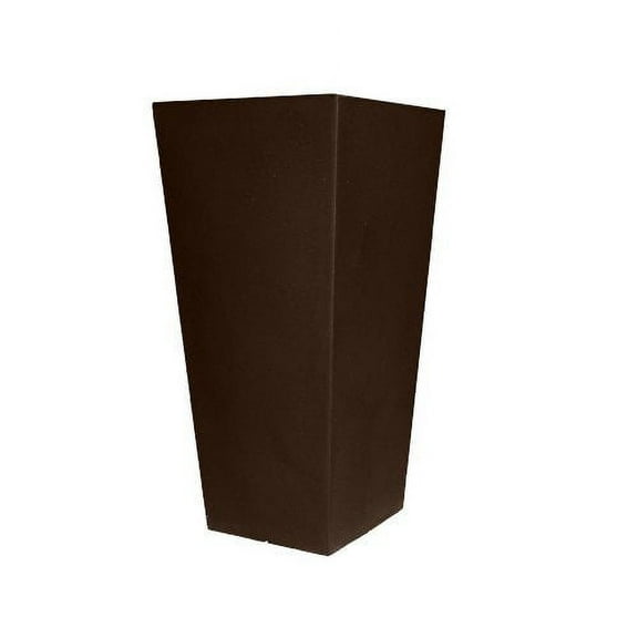 Tusco Products CTU26ES Cosmopolitan Tall Square Garden Planter, 26-Inch, Espress