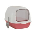 thumbnail image 1 of BELOVING Enclosed Cat Litter Tray High Capacity for Small Animals Rabbit Potty Toilet Cyan, 1 of 10