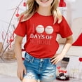 thumbnail image 2 of Icvfdpl T-Shirts Filles Rentrée Scolaire, Imprimé Garçon Col Rond Manches Courtes T-Shirt Haut Respirant Mode Urbaine 4-5 Ans, 2 of 4