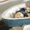 thumbnail image 5 of DecMode 10" Oval Sail Boat Blue Wooden Decorative Bowl, 5 of 14