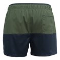 thumbnail image 2 of Traje de Baño Ocean Pacific Talla M Sustentable con Stretch Diseño 2 Bloques Horizontales Negro con Verde Militar, 2 of 4