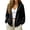 Black, variant on Women Solid Color Open Front Cardigan Jacket,Loose V‑Neck Long Sleeve Outerwear with Pockets Casual Fall Spring Coat for Women Gray M