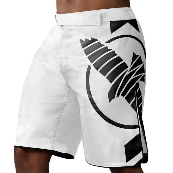 Hayabusa Men's Icon Fight Shorts - White, X-Small