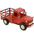 thumbnail image 3 of Sunnydaze Rustic Red Truck Metal Freestanding 4-Bottle Countertop Wine Rack, 3 of 11