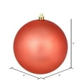 thumbnail image 2 of Vickerman 4" Coral Matte Ball Ornament, 6 per Bag, 2 of 5