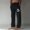 Black, variant on Mens Pants Mens Work Pants Men Fashion Print Casual Elastic Waist With Pocket Trousers Sport Pants Golf Pants
