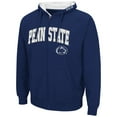 thumbnail image 2 of Men's Colosseum Navy Penn State Nittany Lions Arch & Logo 3.0 Full-Zip Hoodie, 2 of 3