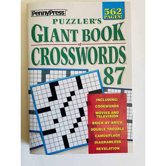 Puzzler's Giant Book of Crosswords Puzzles Volume 87 from Penny Press Puzzles