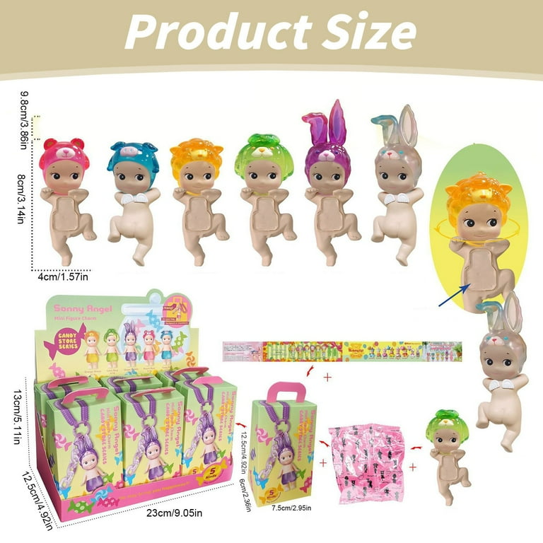 デパート 送料無料 HIPPERS Angel Sonny 6Pcs - Series,3.14x1 Charm Figure Mini その他