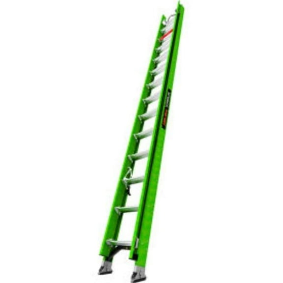 Little Giant Ladders B3145128 Hyperlite Extension Ladder with V-Rung - Fiberglass - Green - 28 ft. Type IA - 300 lbs