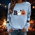 thumbnail image 5 of Ihhxva Women's Plus Oversized Sweatshirt for Women Loose Fit Moisture-Wicking Halloween Spooky Graphic Pullover Cozy Cotton Casual Long Sleeve Crewneck Autumn Party Top S-2XL, 5 of 6