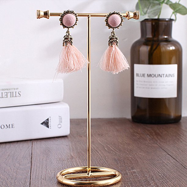 UPGRATOR 1Ud Organizador Simple De En Hierro Dorado Para Exhibir Aretes