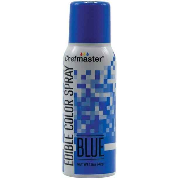 Chefmaster Blue Edible Spray Paint 1.5 Ounces