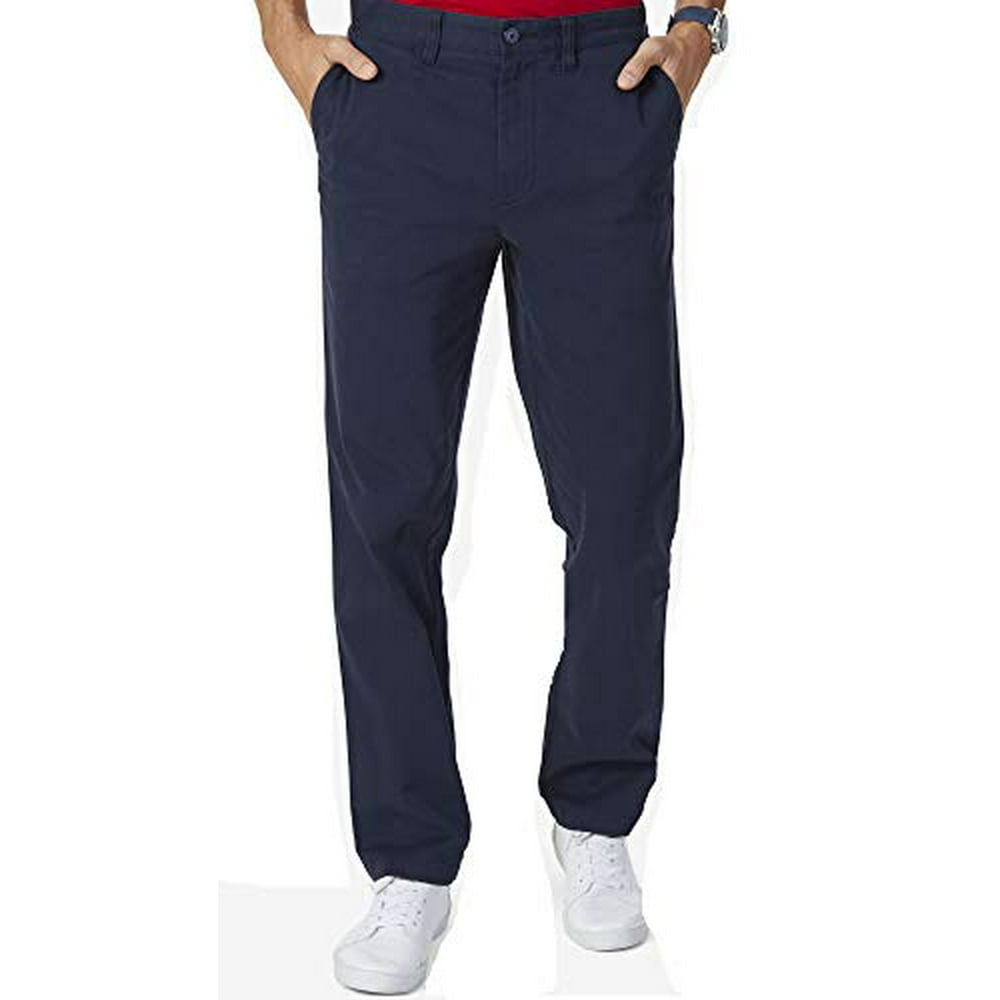 Nautica - Nautica Mens Stretch Soft Twill, Classic Fit Pants (Navy ...