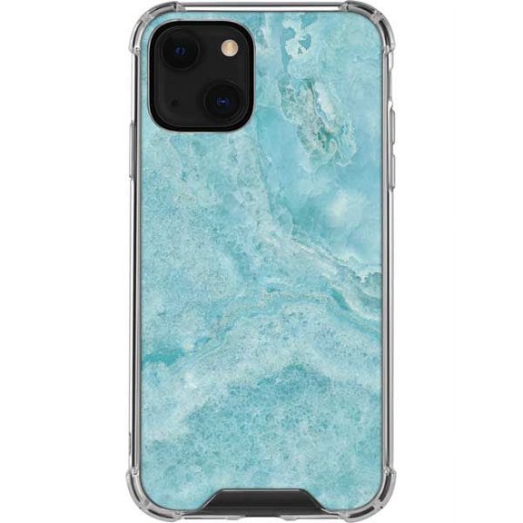 Skinit Marble Crystal Turquoise iPhone 13 Clear Case